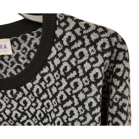 Brora Scottish Cashmere Jumper Sweater Print Pullover Women's Size 8 - 10 - Picture 5 of 11